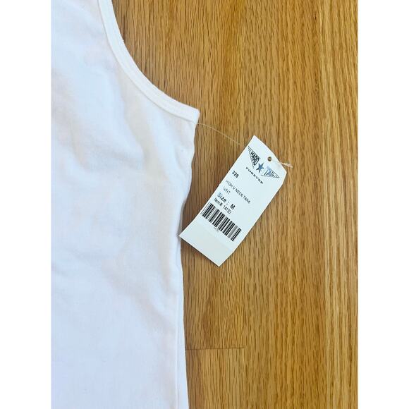 Hard Tail Forever Yoga high neckline tank top y2k retro style cotton lycra m - Picture 4 of 9